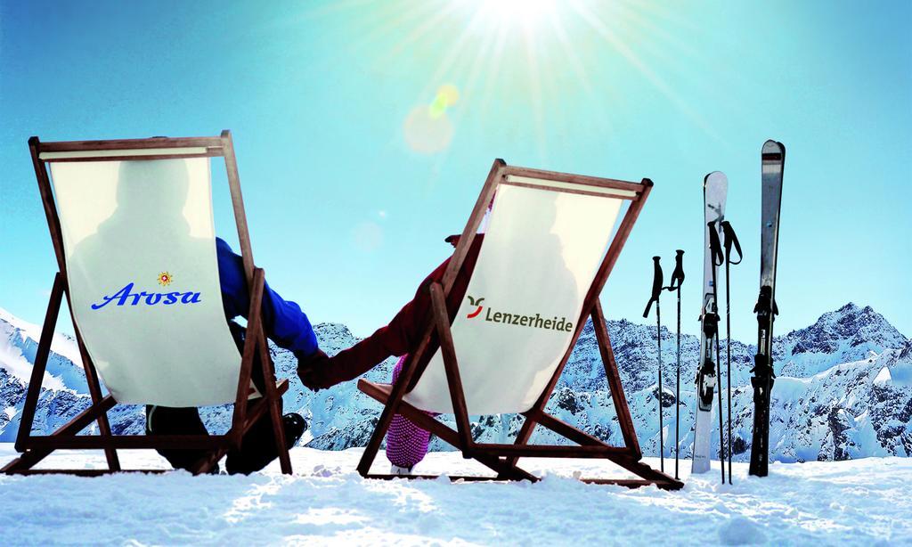 Posthotel Holiday Villa Arosa Esterno foto